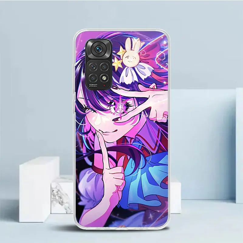 Japan Anime Oshi No Ko Phone Case For Xiaomi Redmi Note 13 12S 12 11S 11 11T 11E Pro Plus 10S 10 9S 9 8T 8 7 + Soft TPU Back Cov