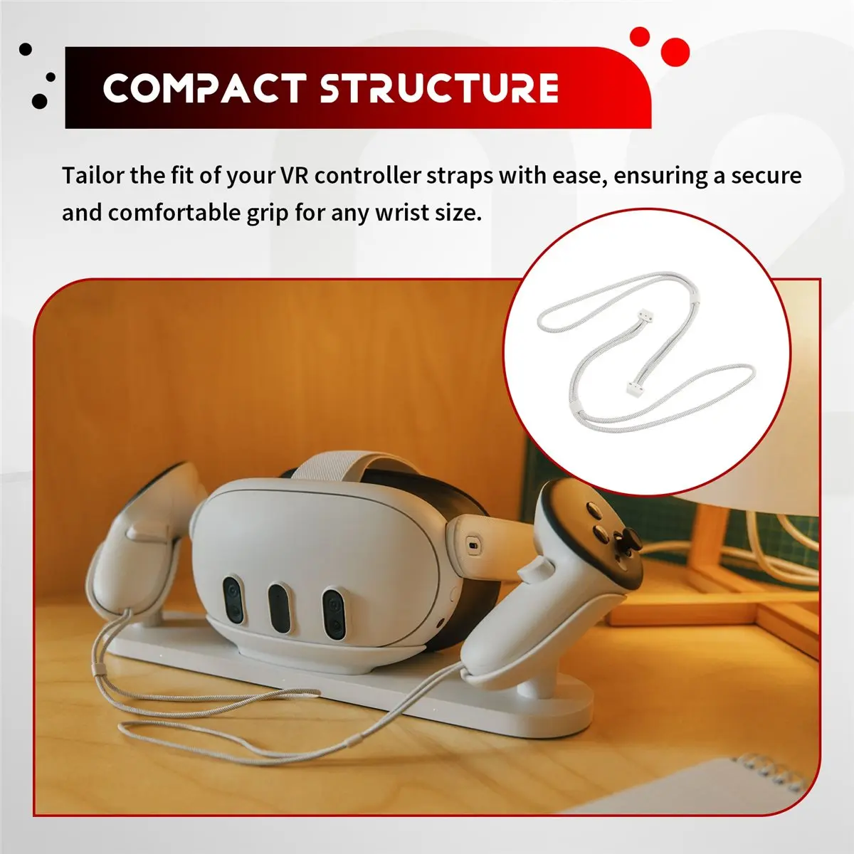 Adjustable Wrist Straps for 3/3S - & Secure Controller Hand Straps for Easy Installation