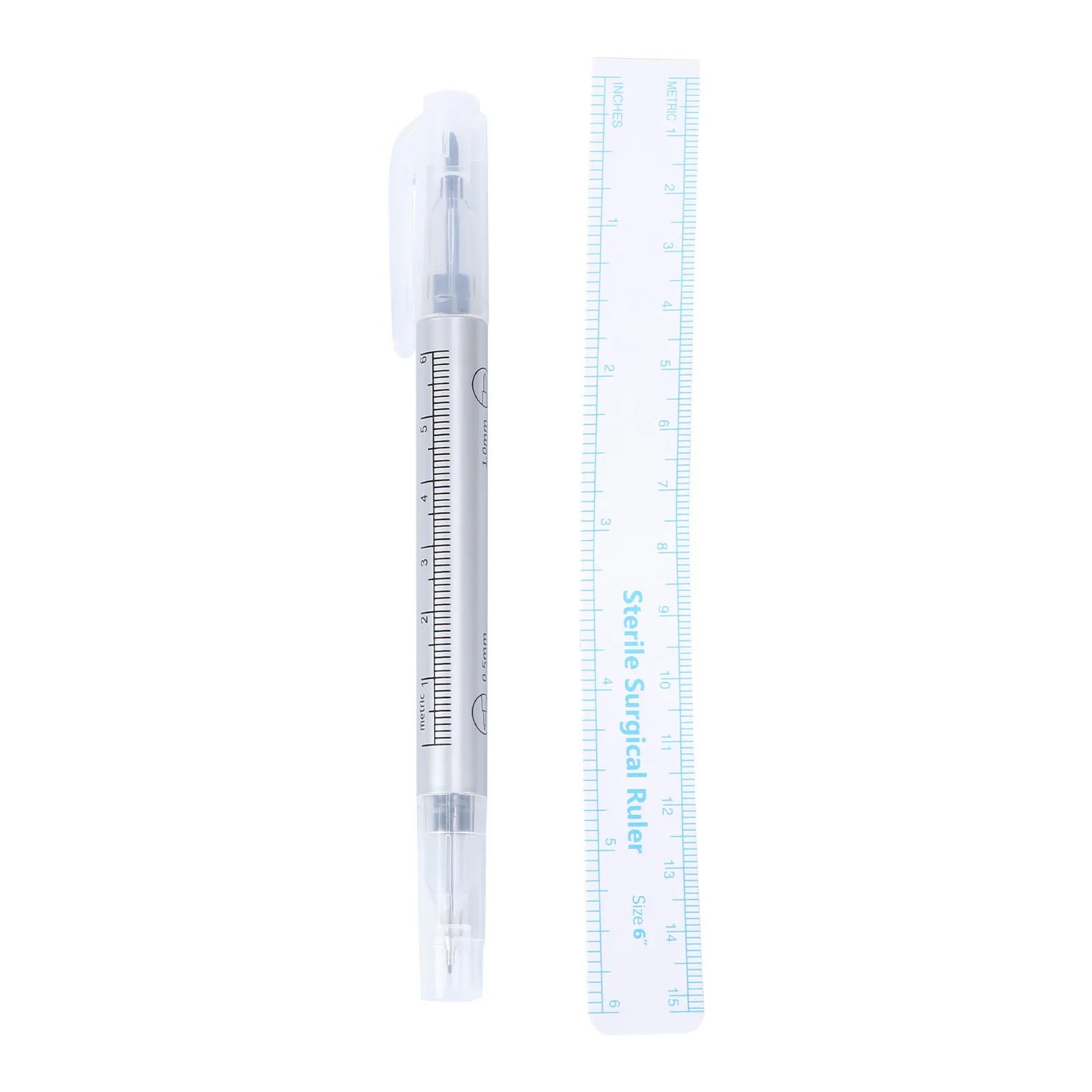 

Double Ended Skin Marker Pen Purple Medical Grade Waterproof Ink for Eyebrows Eyeliner Lips Tattooing Scar