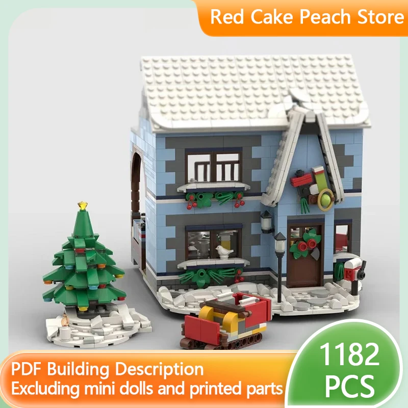 Street View Model MOC Building Bricks Beautiful Book And Toy Store Modular Technology Gifts Holiday Assemble Children Toys Suit