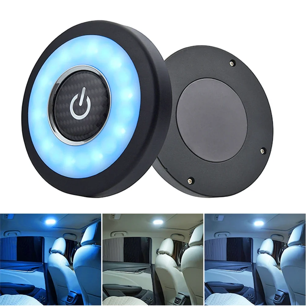 Car Interior Ambient Light Ceiling Lamp Car Reading Light Rechargeable LED Auto Styling Night Light For Automobiles Family Party