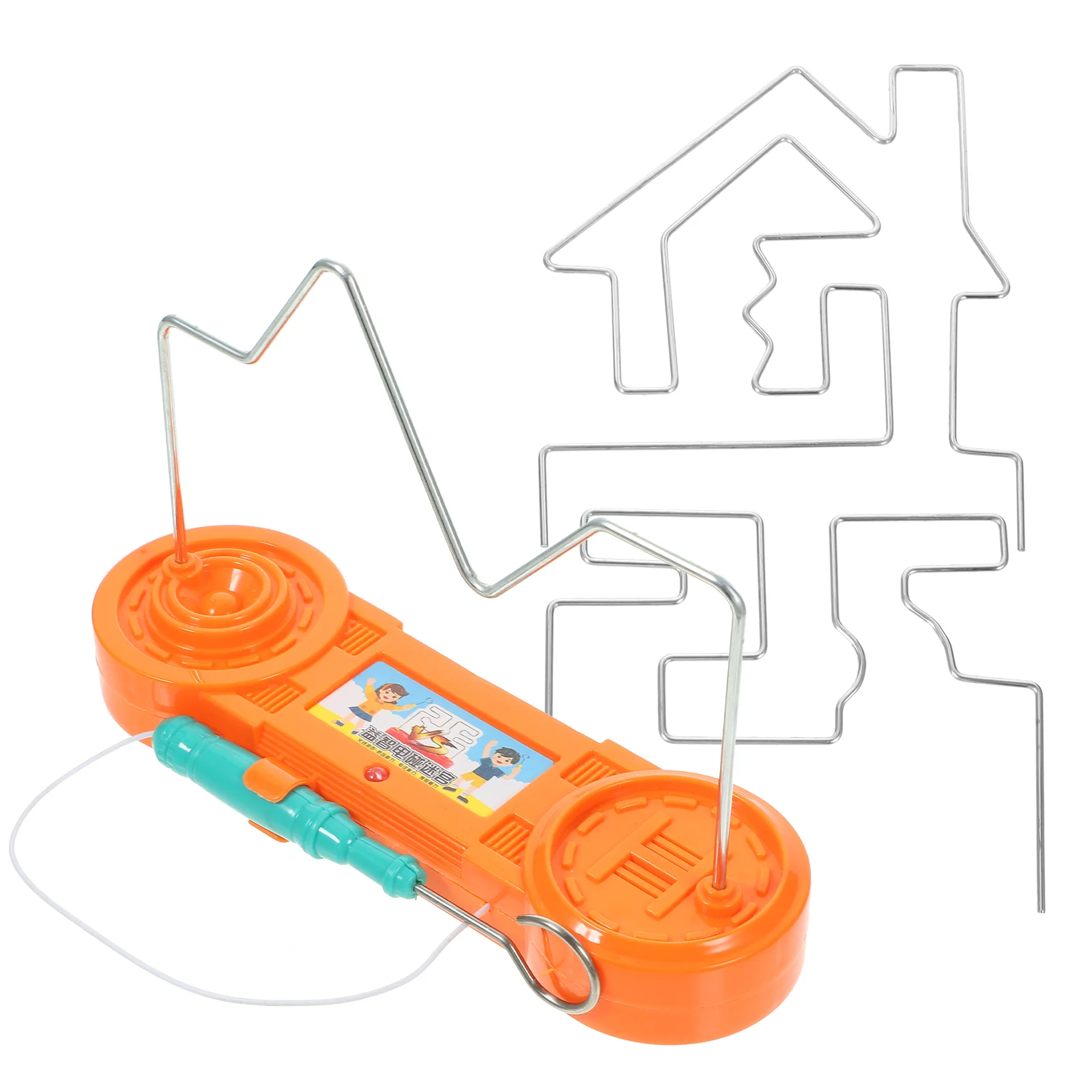 

Kids Toy Maze Toys Educational Puzzle Labyrinth Electric Bump Game Early Orange Funny Child