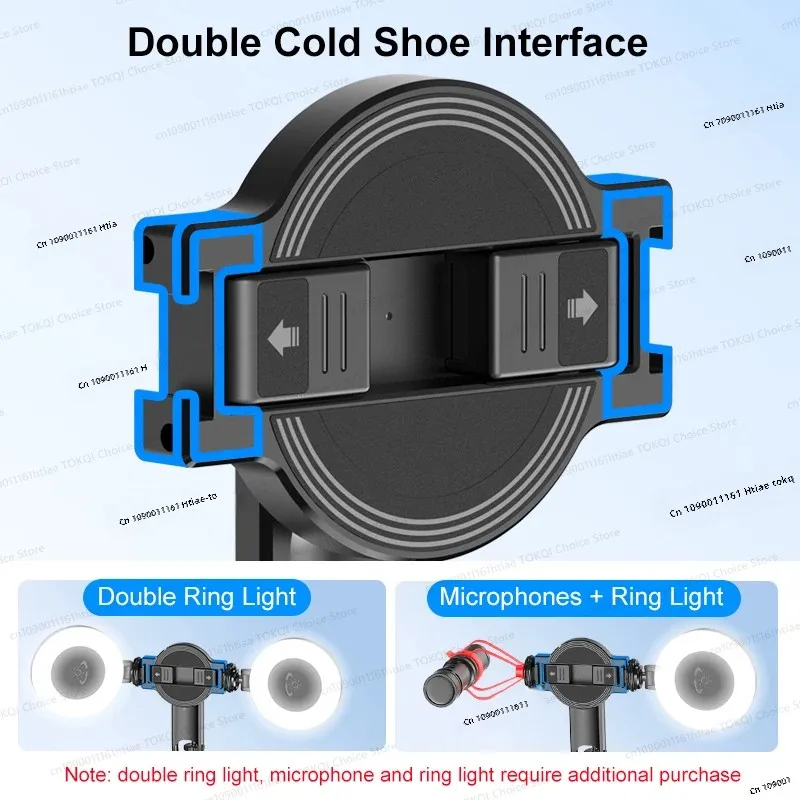 عصا سيلفي مغناطيسية مع حامل ثلاثي الأرجل لهواتف iPhone 12-16 Pro Max، حامل بطول 130 سم مزود بتقنية Magsafe ومشبك لهواتف أندرويد