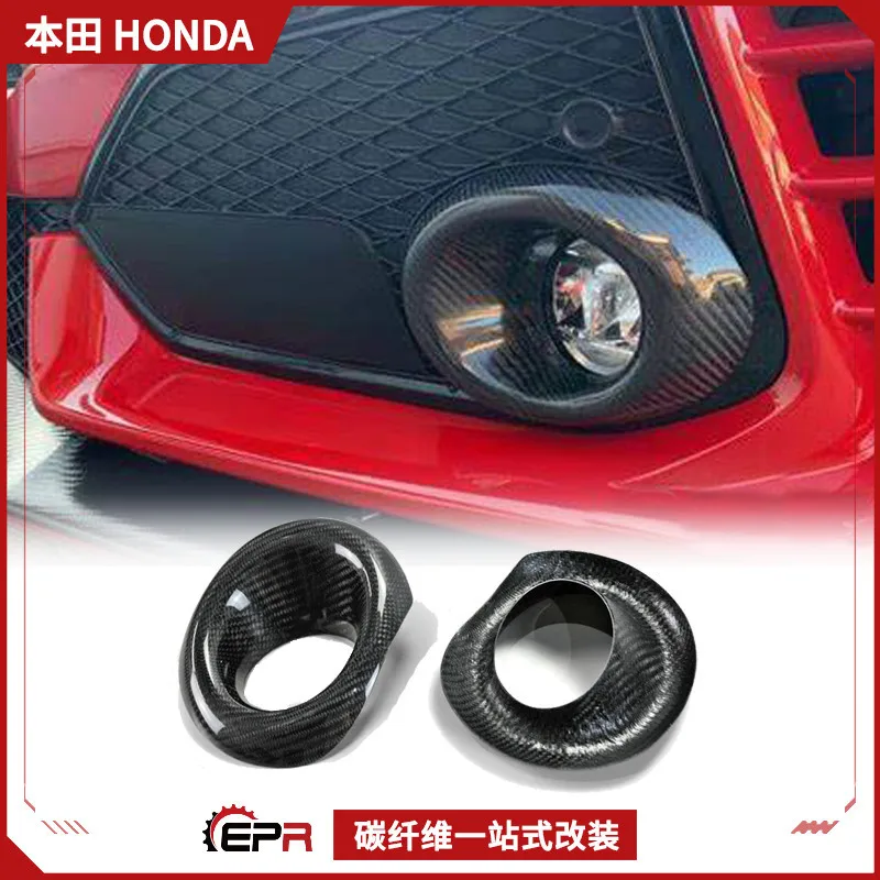 

Подходит для Honda двухавтомобиля Civic FK7, модификация из углеродного волокна, противотуманный абажур SI, крышка кольца противотуманной фары.