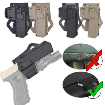 Taktische klassische Glock 17 19 bewegliche Pistole Holster Jagd rechte Hand Holster Fit Surefire X400 X300 Taschenlampe Laser Halterung