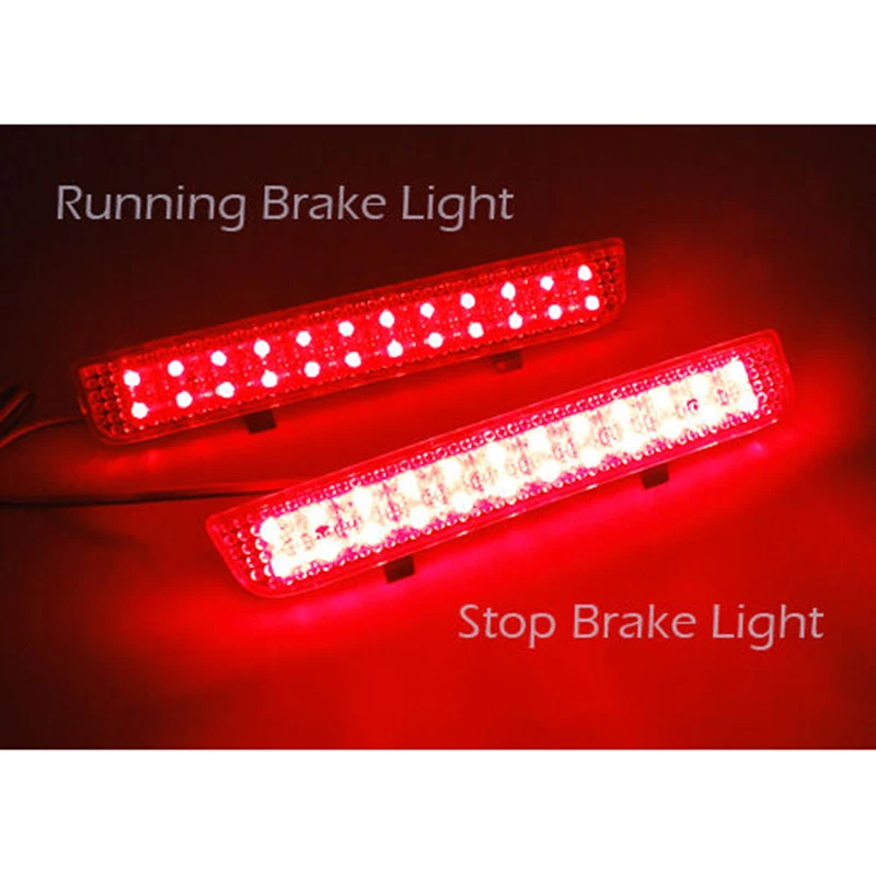 Car Smoked Bumper Reflector LED for Land Rover Range Rover L322 LR2 Tail Brake Stop Light