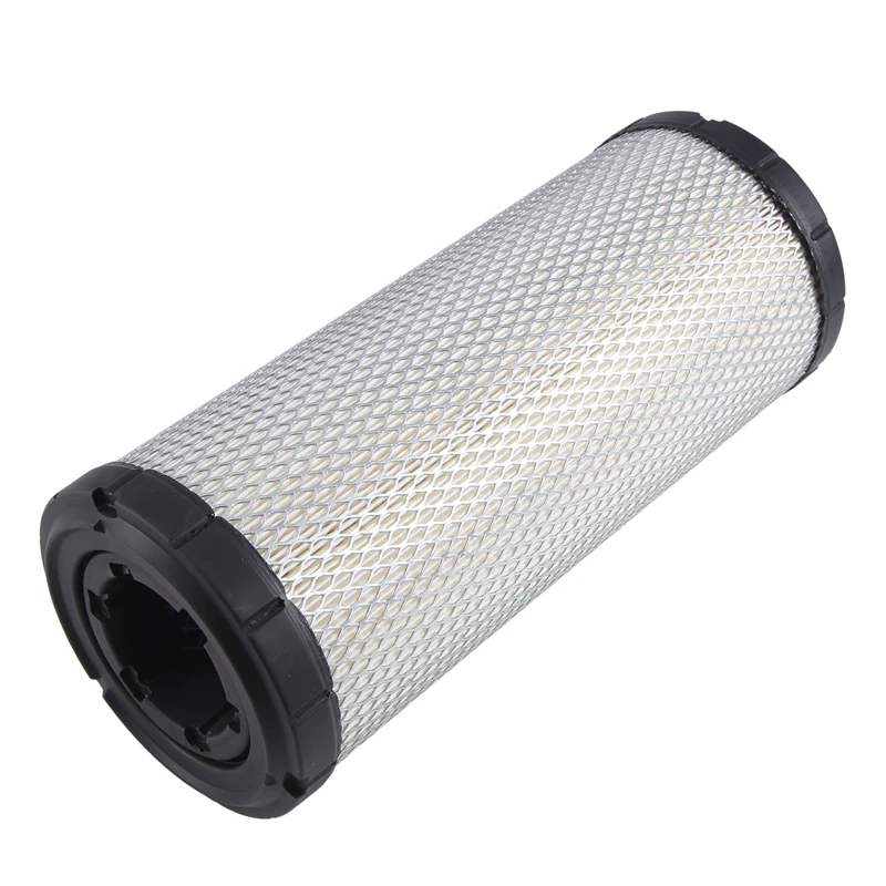 Excavator Air Filter Cartridge For Kubota Excavator KX057, KX121, KX161 Air Cleaner Assy Replacement Black & White