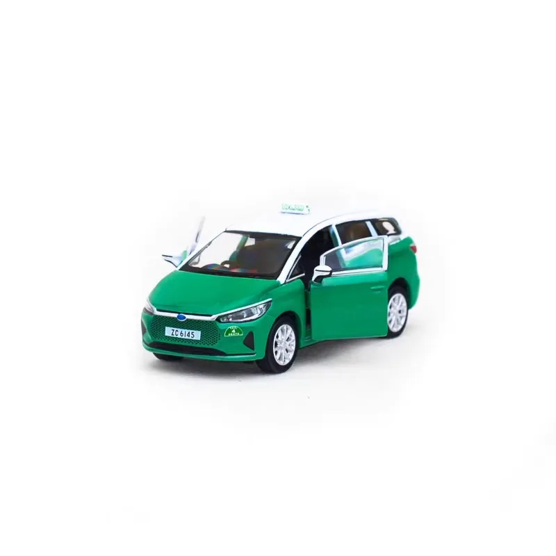 Tiny 1/64 E6 Electric Taxi Alloy Toy Motor Vehicle Diecast Metal Model Gifts