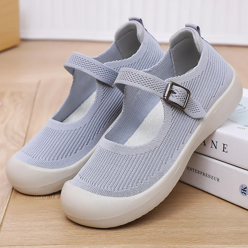 

Women's Summer Casual Shoes 2025 Breathable Soft Sole Buckle Sandals Lightweight Versatile Hollow Out Zapatos Mujer
