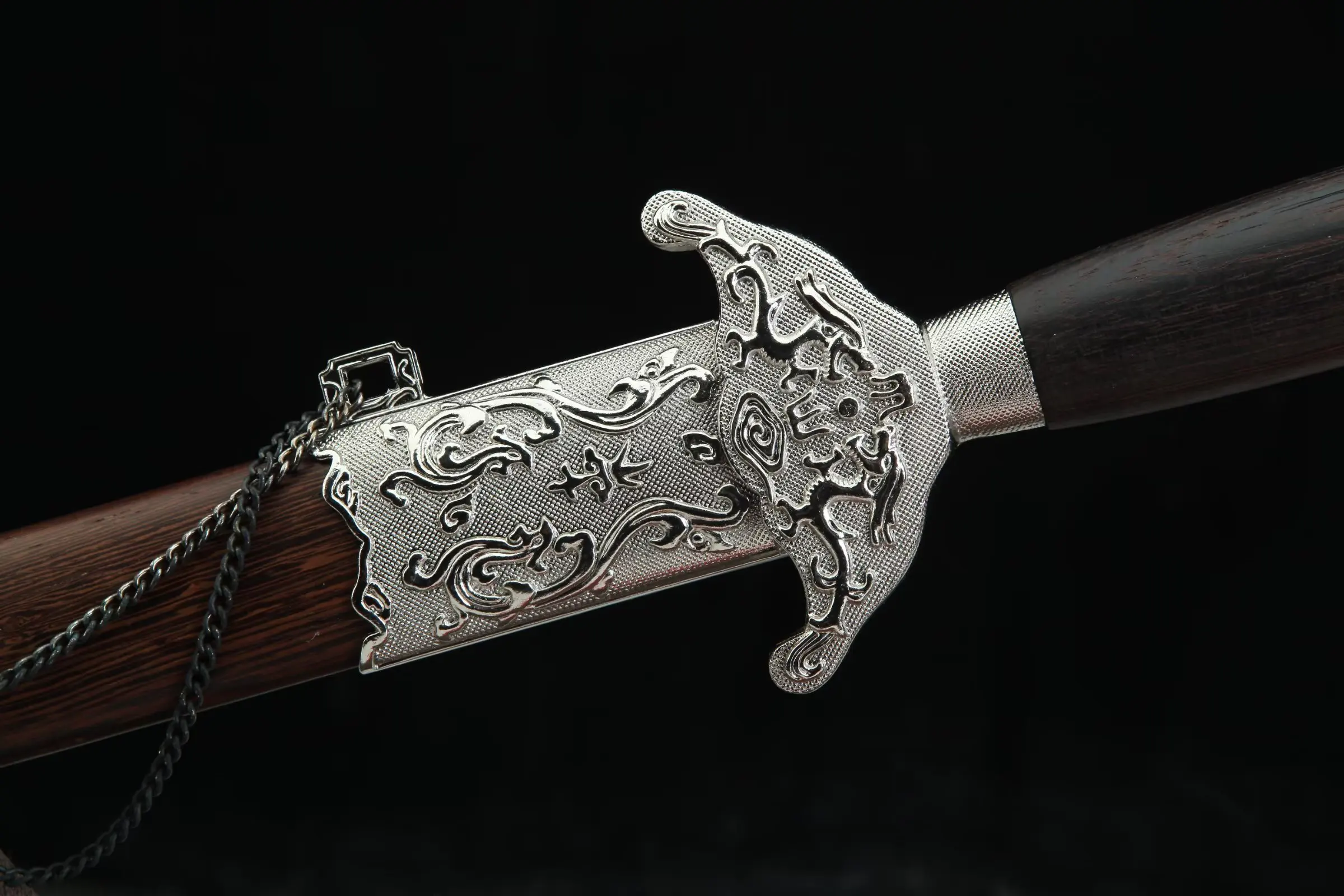 Kung Fu Tai Chi Sword martial arts training performance White Dragon Samurai Sword not sharp. Stainless steel blade. Lucky Feng