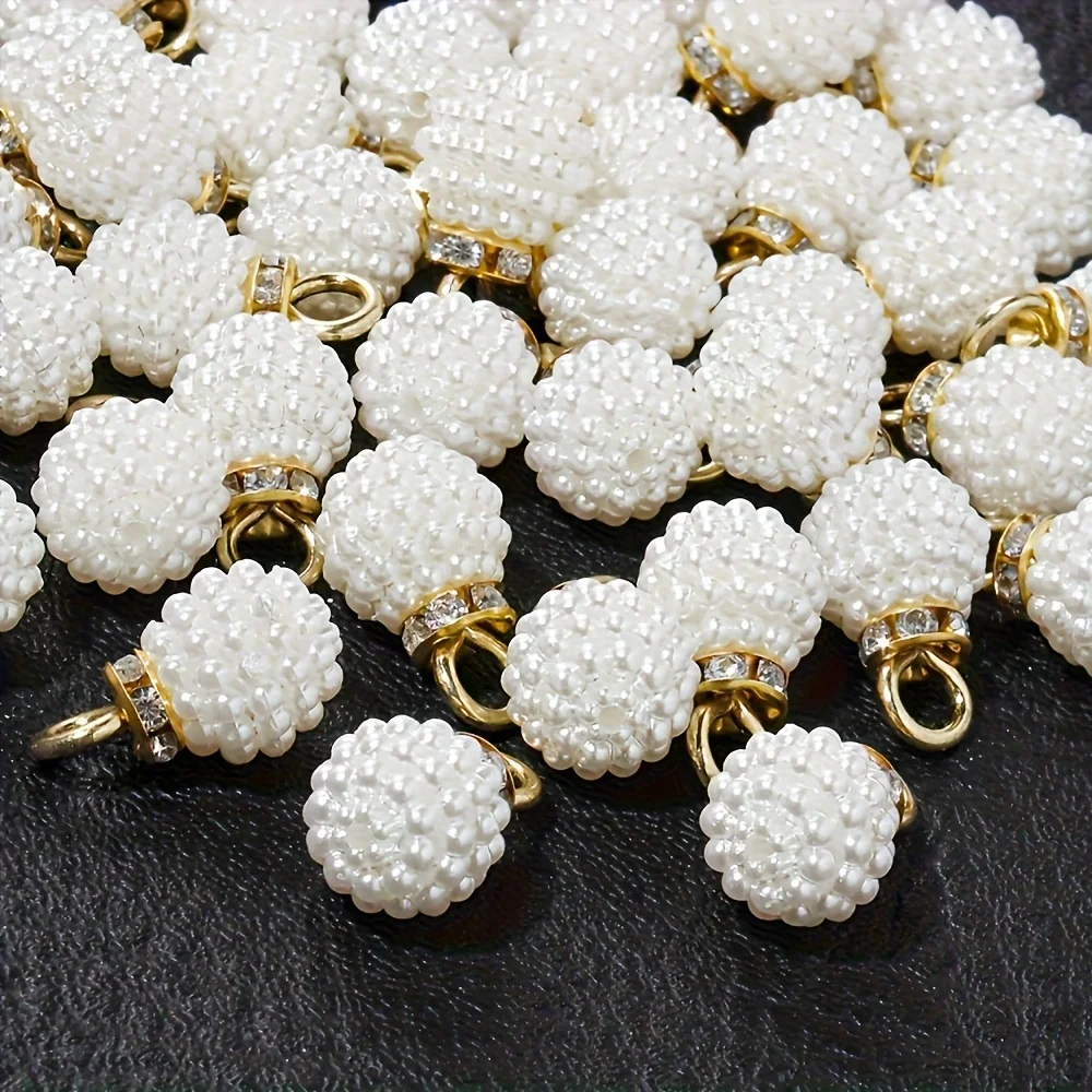60pcs 10mm Beads Are Used for Handmade Production, Especially Suitable for Materials Such as Necklaces and Earrings