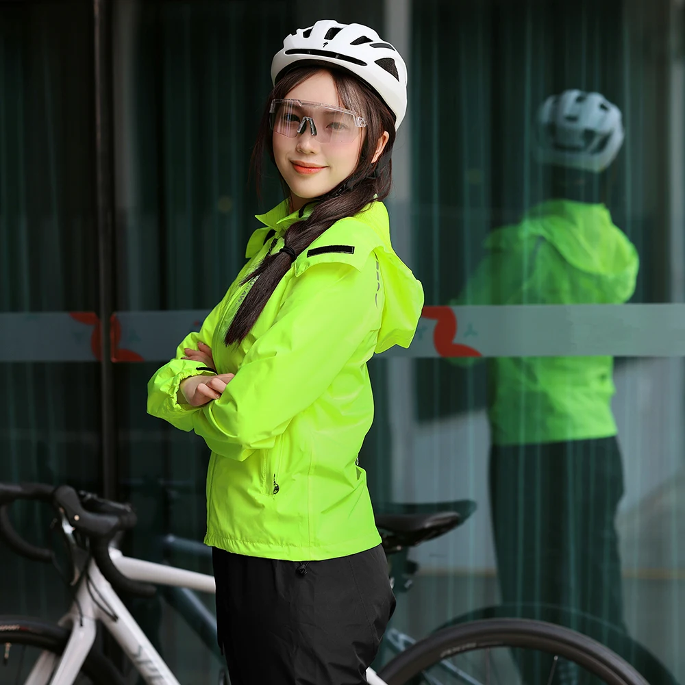 WOSAWE Cycling Jacket Women Windproof Waterproof Mountain Bike Clothing MTB Bicycle Wind Coat Sports Windbreaker