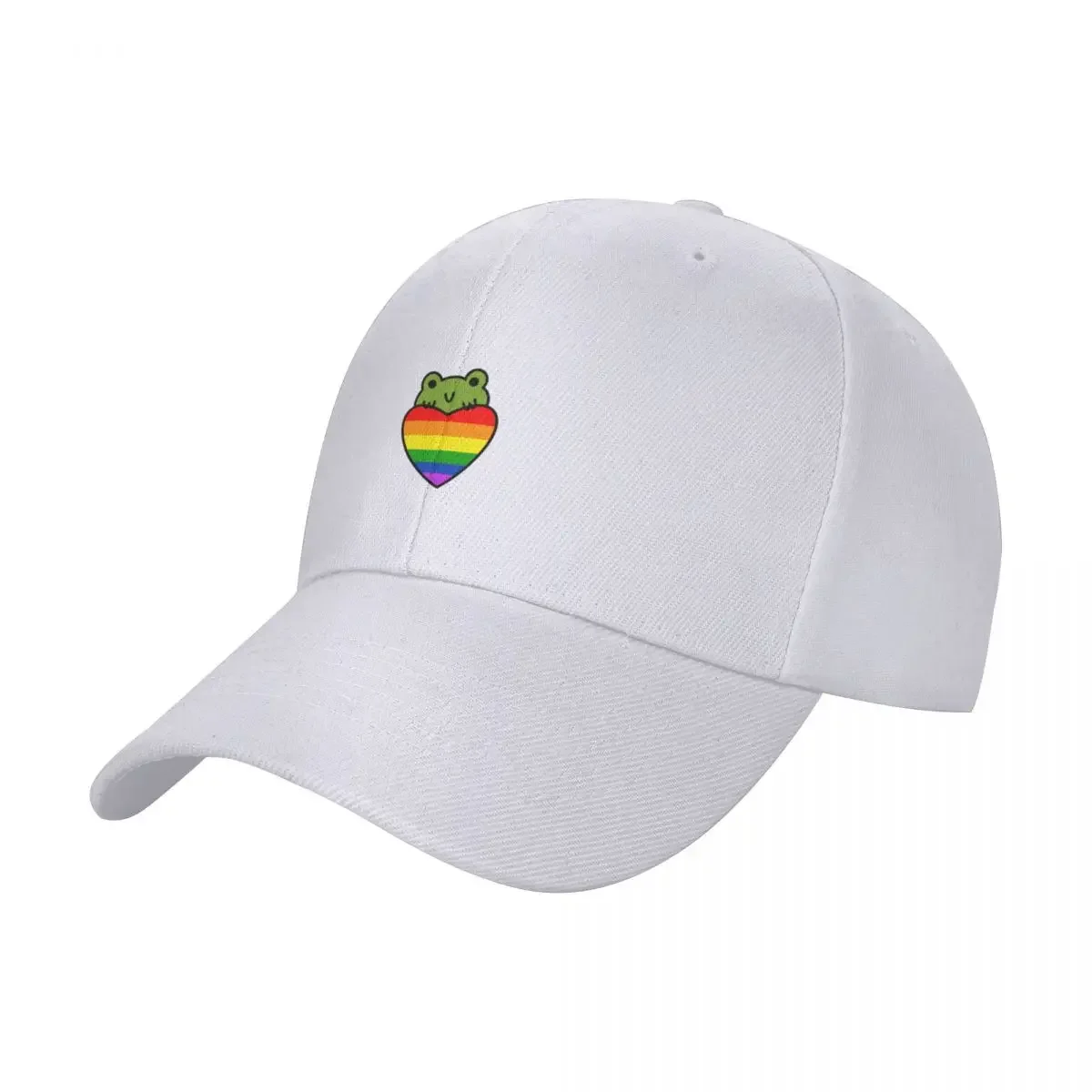 

Pride Frogs: Rainbow Flag Cap baseball cap hat man for the sun military tactical cap Fashion beach boy child hat Women's