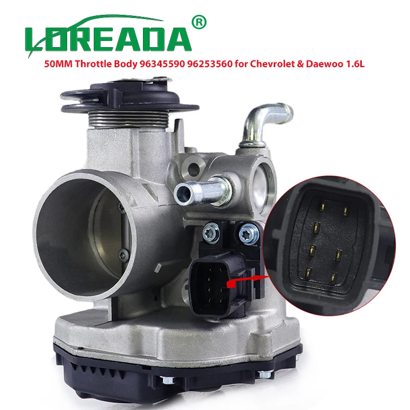 New Electronic Throttle Body Valve 96345590 for Chevrolet Tacuma Vivant Rezzo Daewoo Nubira 1.6L 16V Body Acceleration 96253560