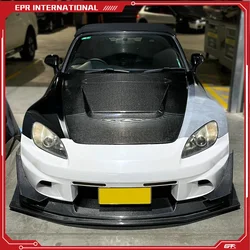 For Honda S2000 AP1/AP2 VTX Style Body Kit - Carbon Fiber Front Bumper w/ Lip, Canards & Splitter 1999-2009