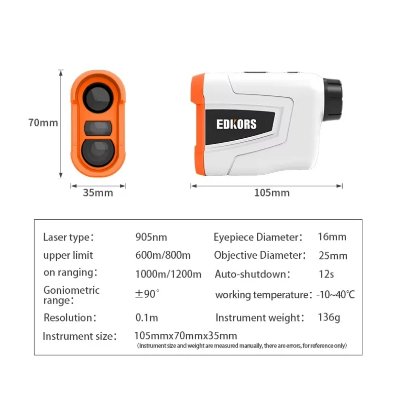 جهاز قياس المسافة بالليزر لقياس مسافة قفل العلم لصيد الجولف #2