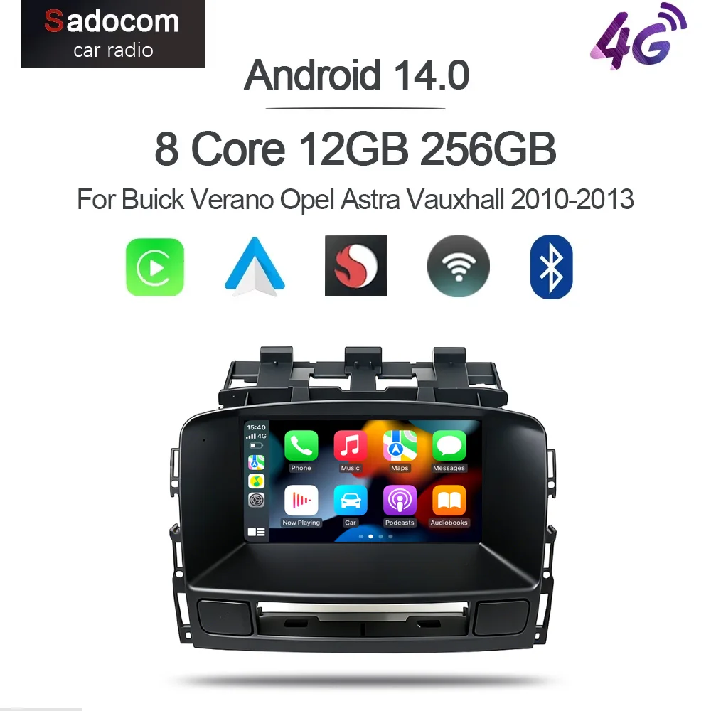 Wireless Carplay Android 13.0 8G+128G 8Core GPS Car Player Radio Wifi Multimedia For Buick Verano Opel Astra Vauxhall 2010-2013