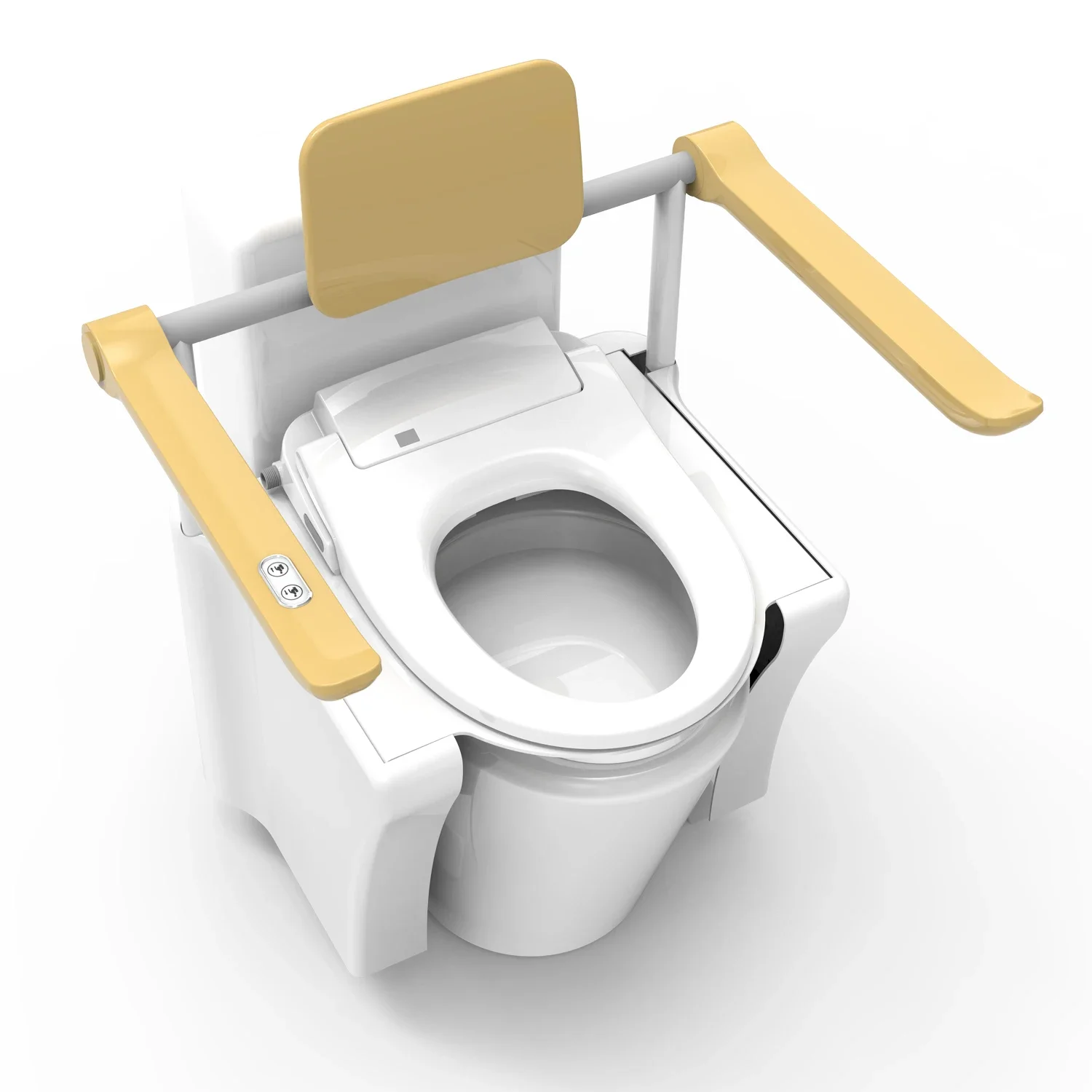 

Electric Toilet For Handicap And Elderly People For Bathroom With Foldable Armrest