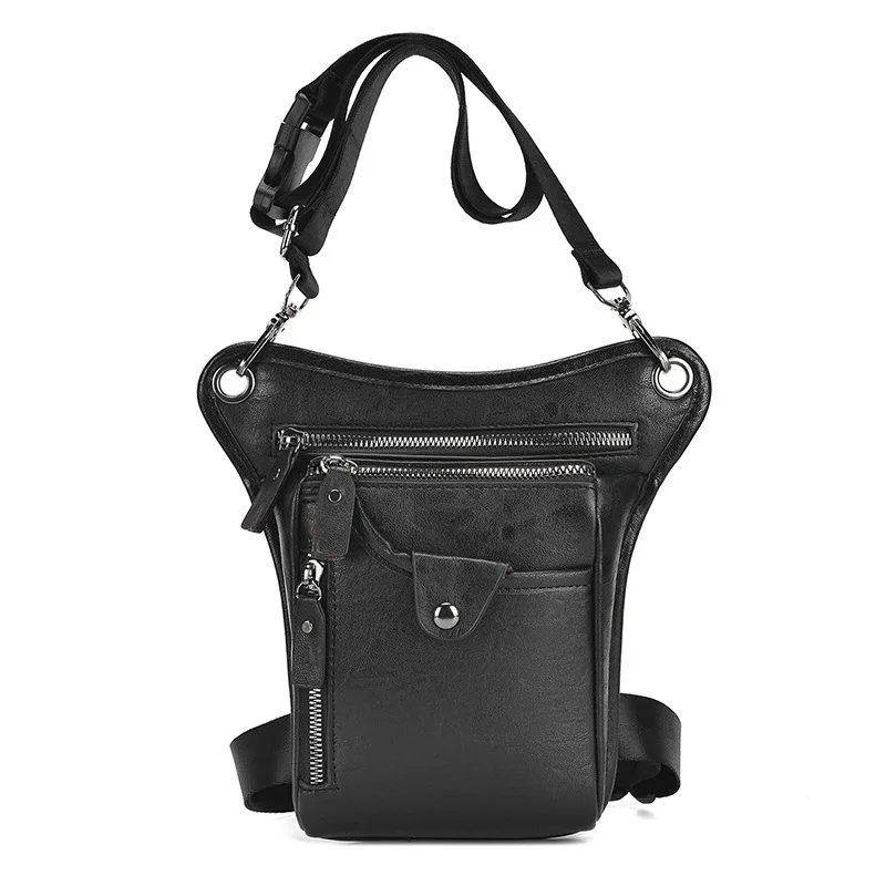 AliExpress NONE Vintage Pu Leather Waist Pack Drop Leg Bag Men Women Waterproof Motorcycle Hip Belt Thigh Bag Outdoor Bicycle Phone Cross Bag