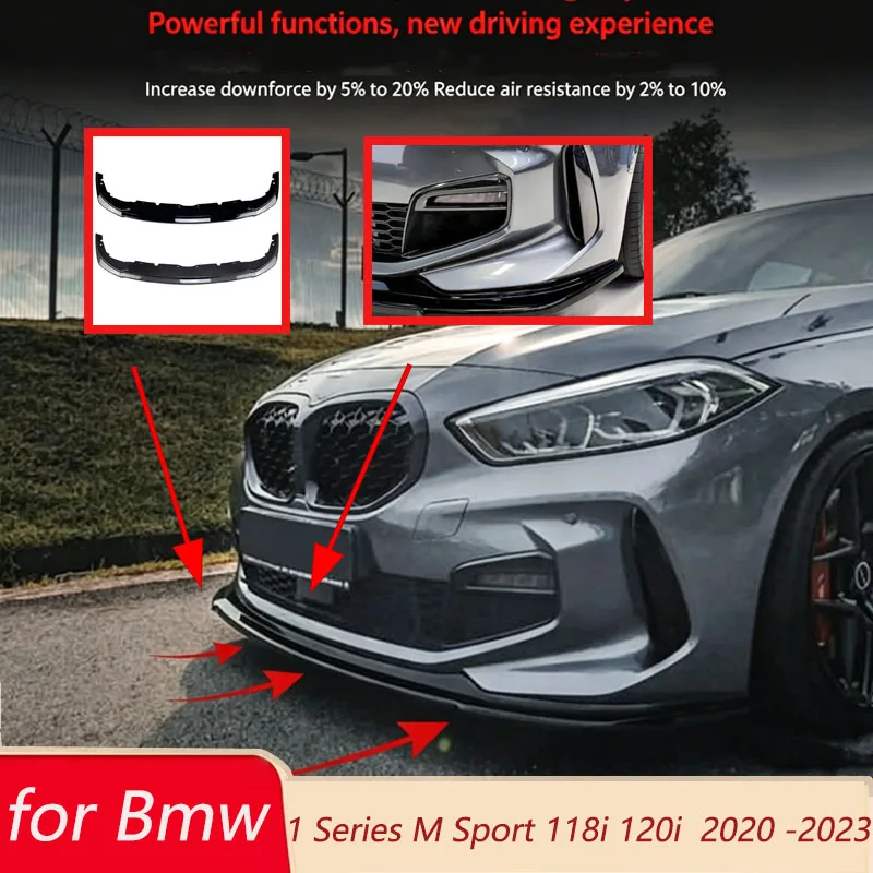 

Передний бампер для BMW F40 1 серии M Sport 118i 120i 128ti 2020-2023, спойлер, сплиттер, диффузор, обвес для автомобилей