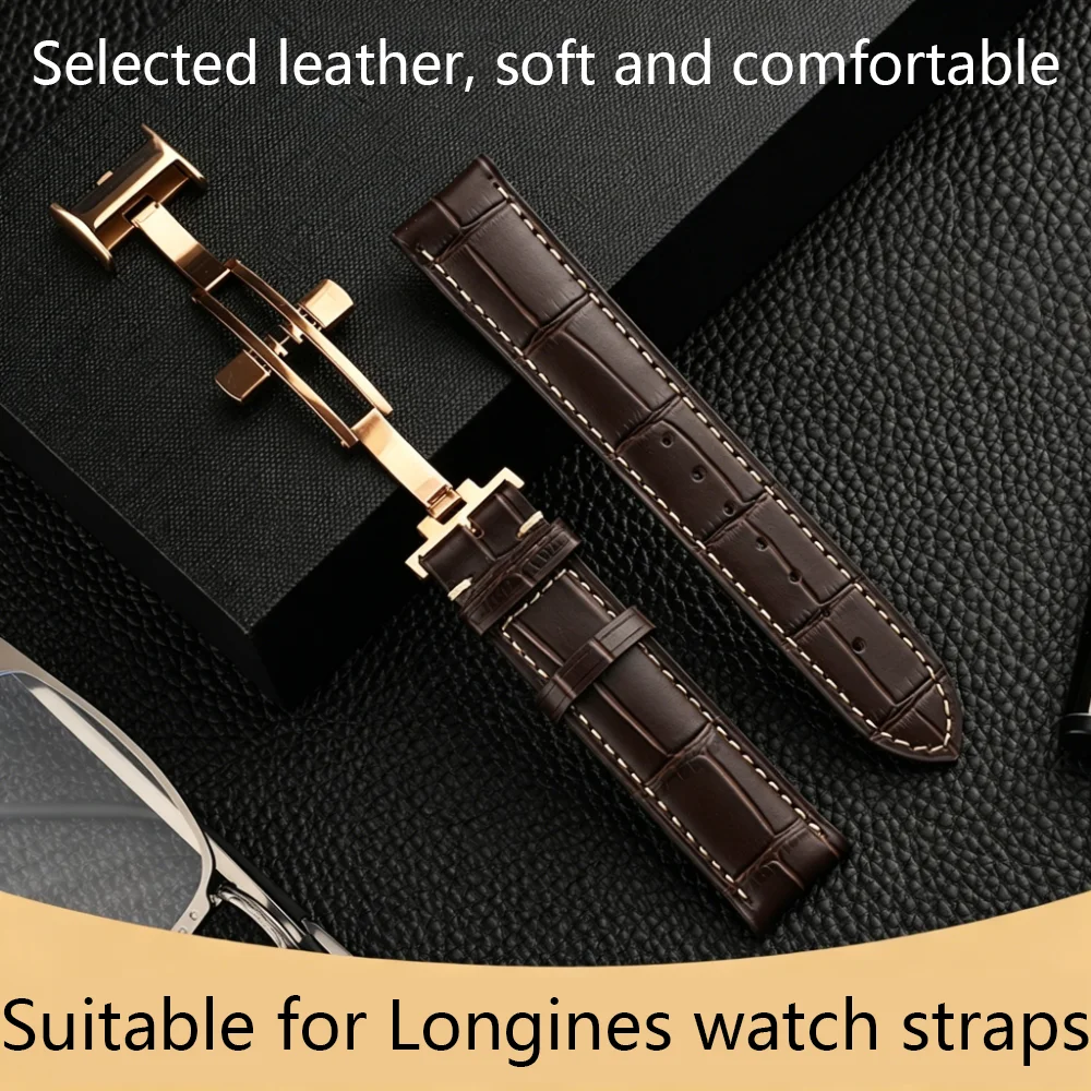 롱진 시계 스트랩용 방수 가죽 시계줄 19/20/21/ - Luxury Watch Longines 리뷰 및 가격