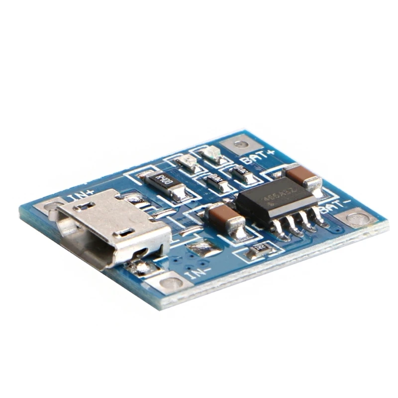 Papan Modul Pengisi Daya Baterai Lithium Mini Micro USB 1A