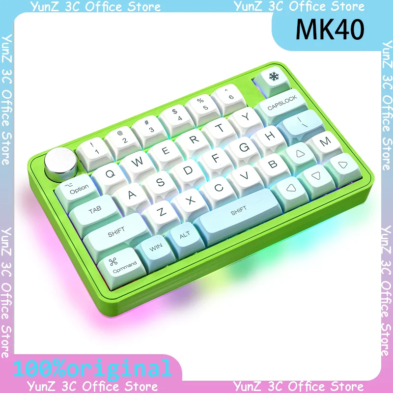 

MK40 Mechanical Keyboard RGB Wired One-Hand Left-Hand Macro Programming 38 Keys Gaming Keyboard for Laptop Accessory Customized