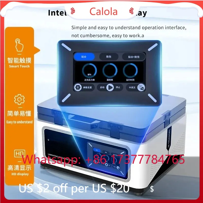 MT-18 Mobile Phone LCD OCA Vacuum Laminating Machine 16 Inch Screen Repair Bubble Remover