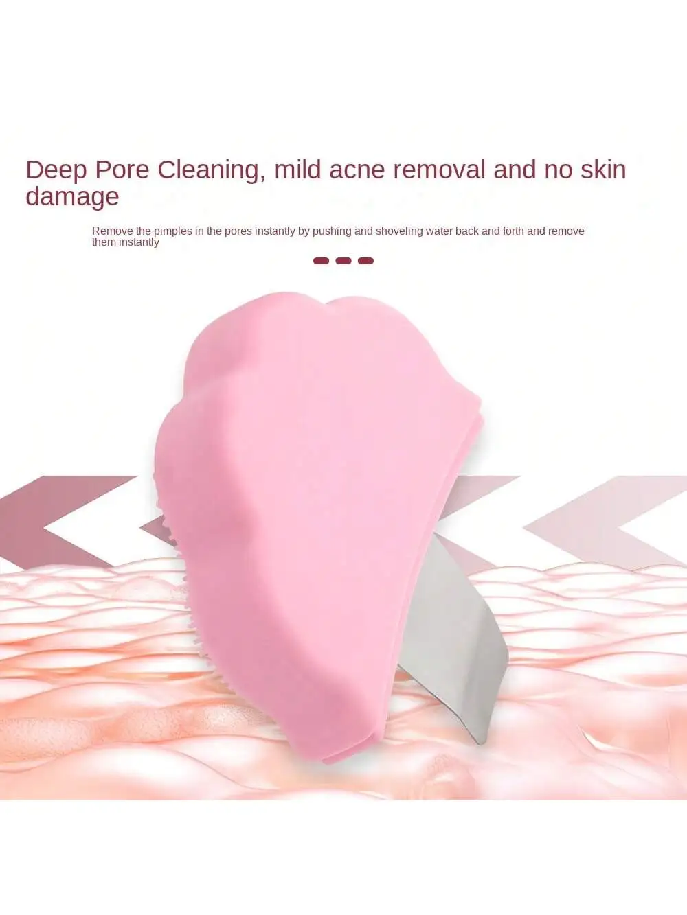 ไม้พายขัดผิวหน้า, ไม้พายทําความสะอาดผิวพร้อม 3 โหมด, ไม้พายรูพรุนสําหรับใบหน้า, ไม้พายทําความสะอาดรูขุมขน Sh