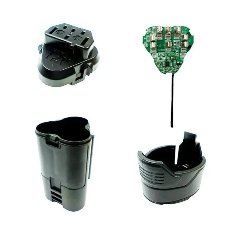 Пластиковый корпус для литиевых аккумуляторов FULL-L1215 для инструментов AEG Ridgid 10.8V 12V, плата защиты от перезаряда PCB д
