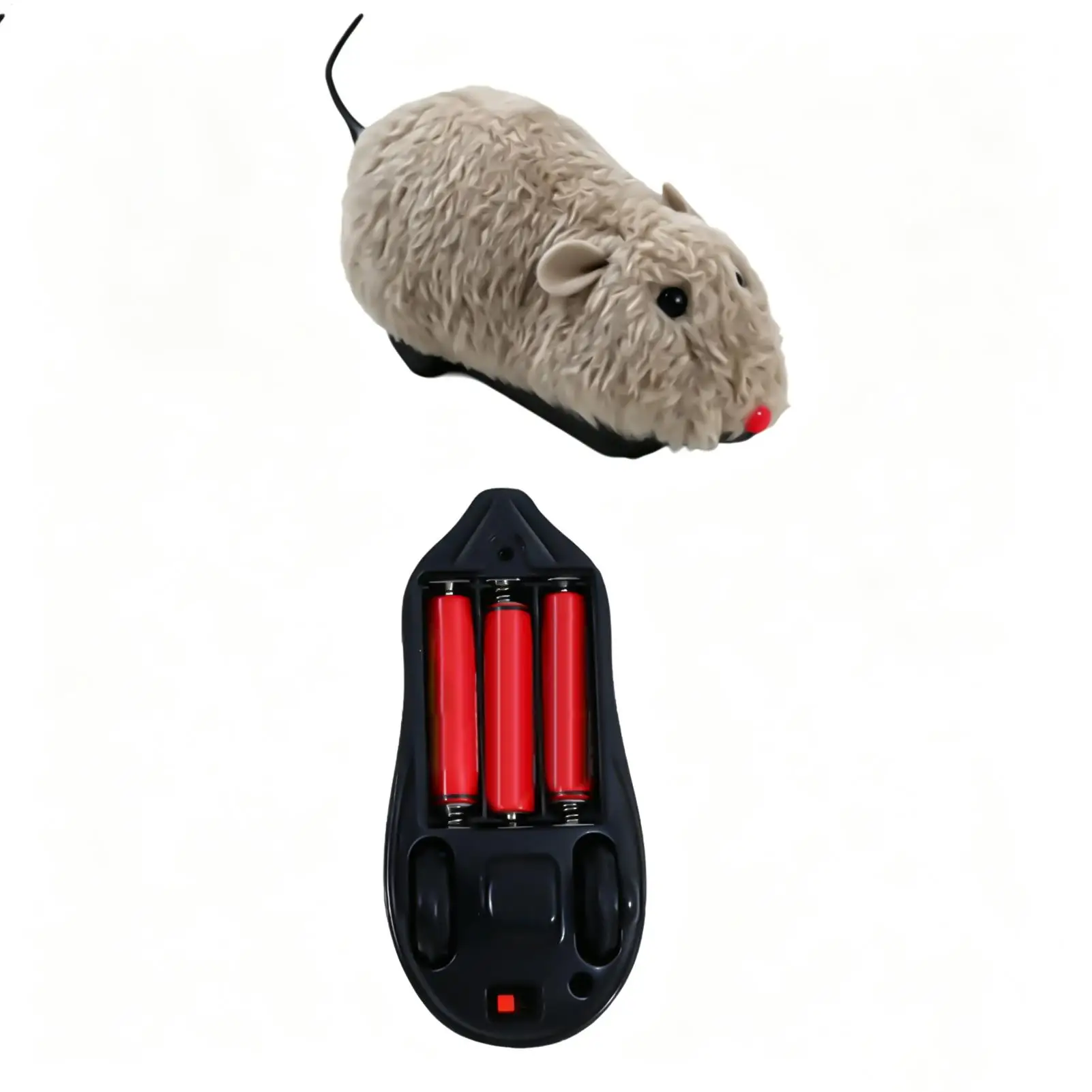 Remote Control Mouse Cat Toy Realistic Plush Wireless Funny Electric Teaser Remote Control Mouse Toy For Bedroom Pet Shop