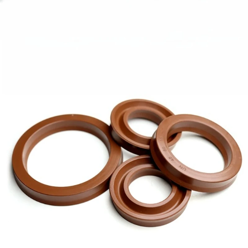 5 PCS FKM Fluororubber UN Type U-Cup Hydraulic Seal for Piston & Piston Rod Industrial Equipment ID 4 -30mm