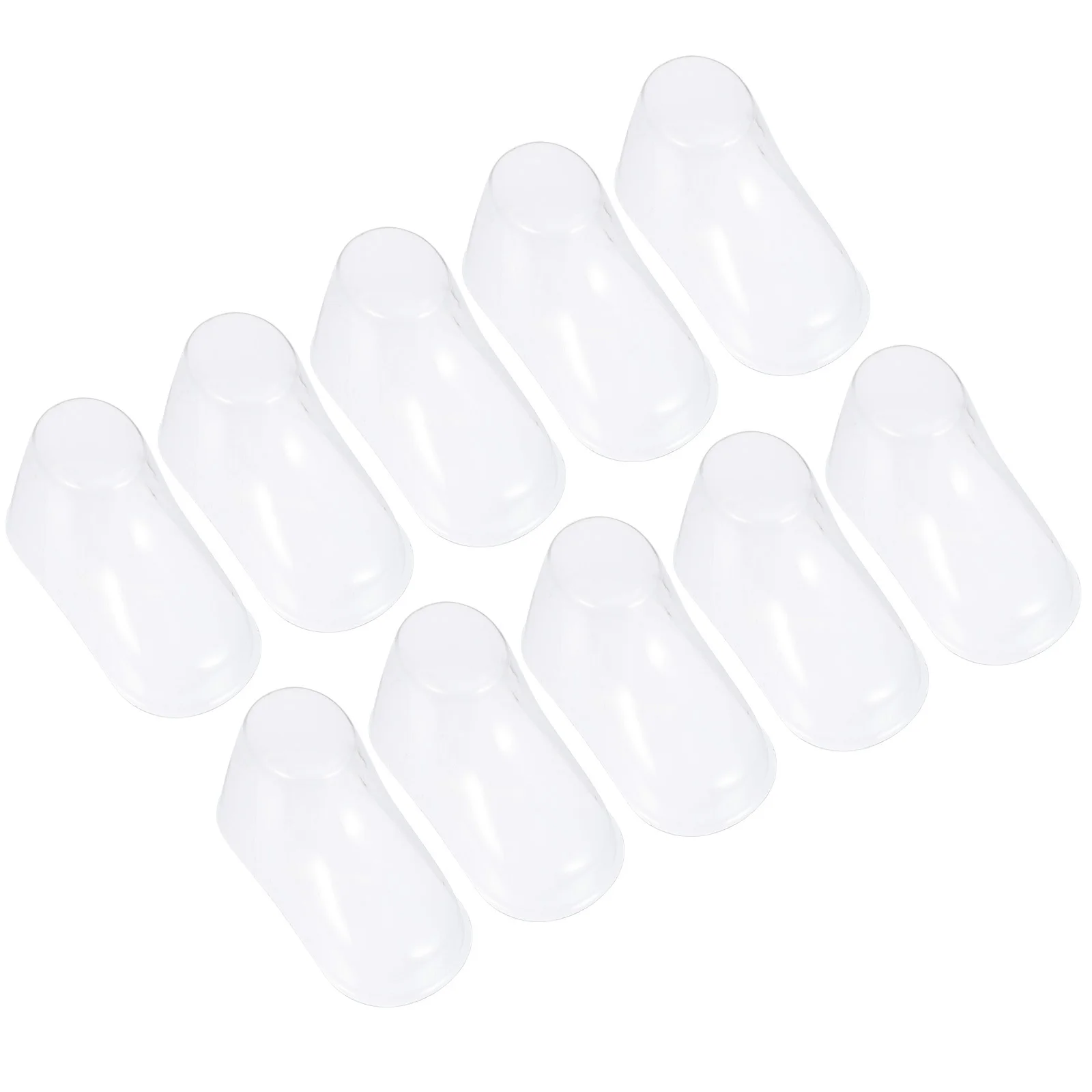 

40pcs Transparent Shoe Trees 8CM PVC Baby Shoes Socks Display Holders Toddler Feet Shelves Flexible Jewelry Exhibits