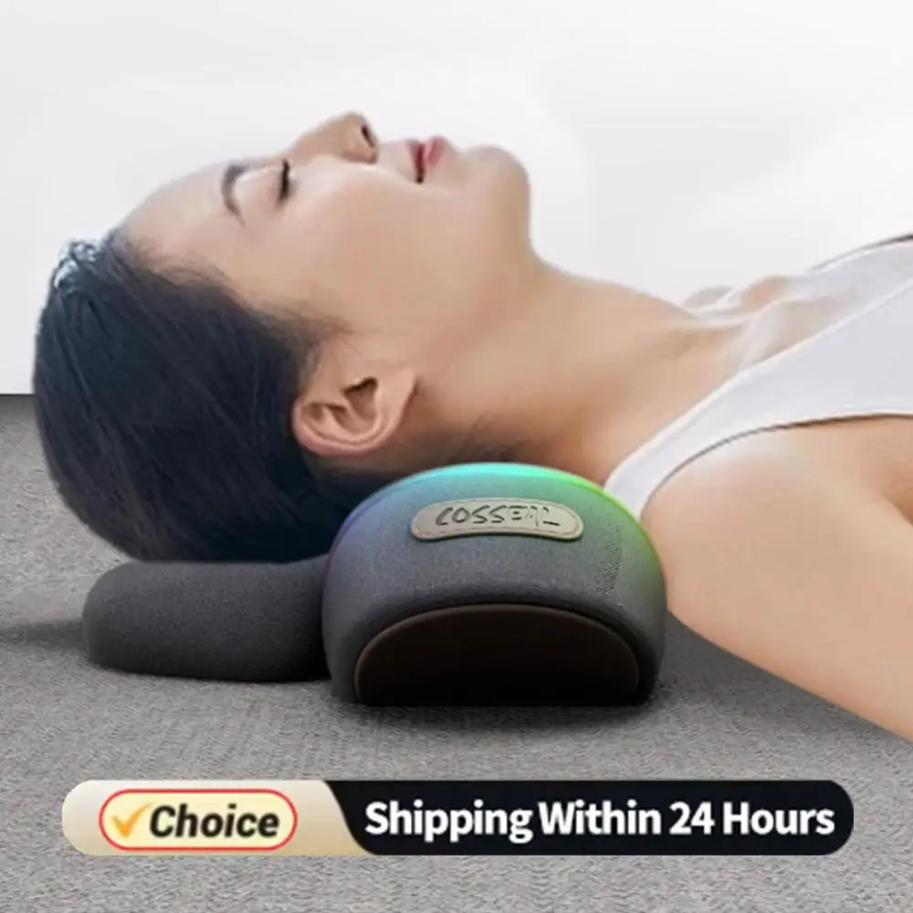 

Neck Massager Ergonomic Neck Massager Pillow Heat & Vibration Electric Neck Pillow Multi-Function for Neck Back Shoulder