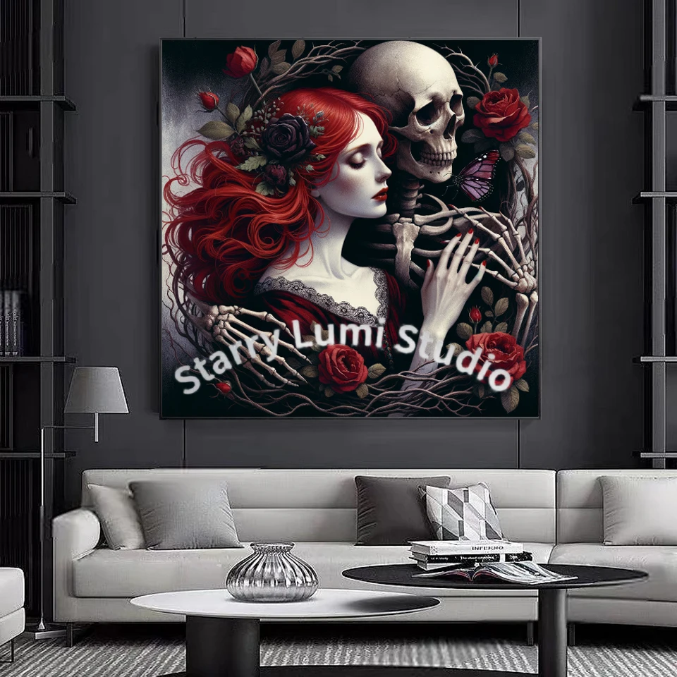 5D Diamond Painting Gothic Lad - Resin Art With Rose review and price