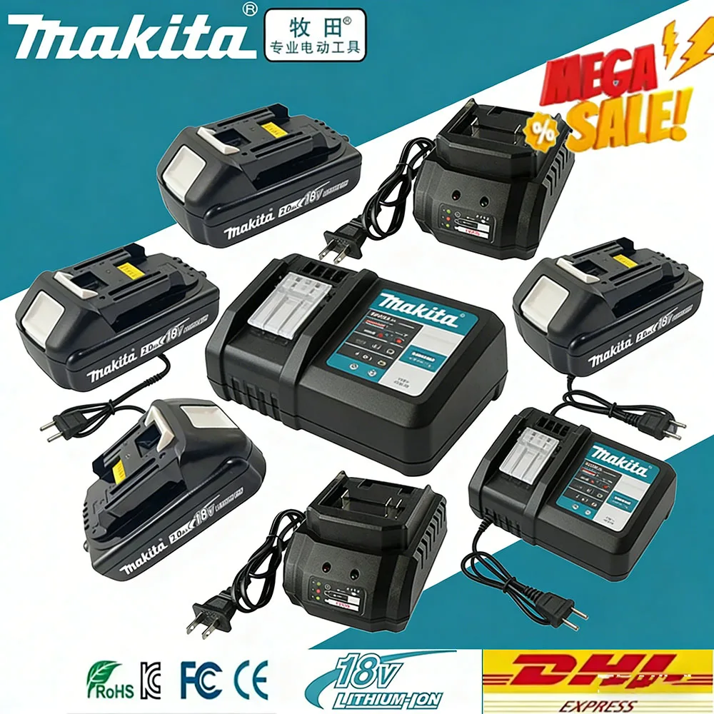 

Makita 18V charge battery for Makita 18V power tools The 18V Makita BL1860B rechargeable battery can replace BL1850B LXT400