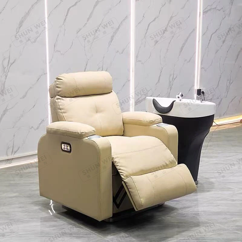 Sitting Chair, Japanese-Style Hairdressing , Shampoo , Salon-Specific Flushing Bed, Hair Washi