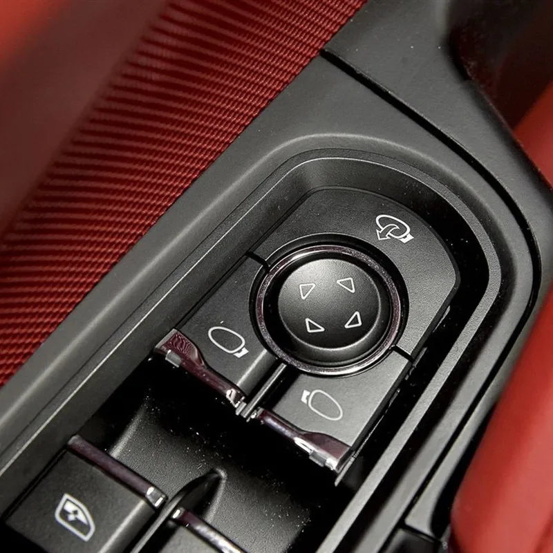 Interior Stickers For Porsche Cayenne 2011 - 2017 Macan 2014-2018 Panamera 2010 - 2016 Car Window Lifter Switch Window Control R