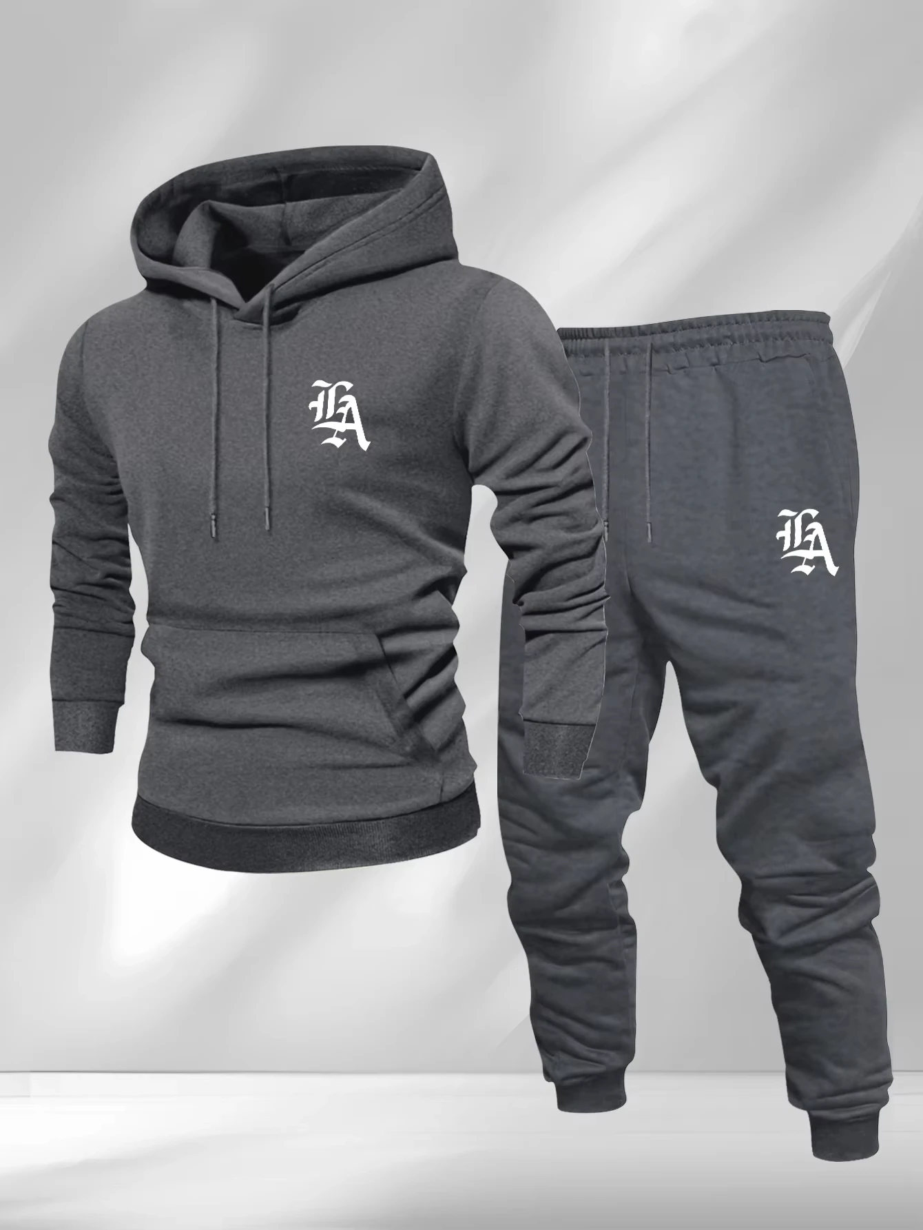 The 2026 Spring and Autumn Bestseller Men's hoodie set Soft skin-friendly casual and simple men's wear with letter prints view 4