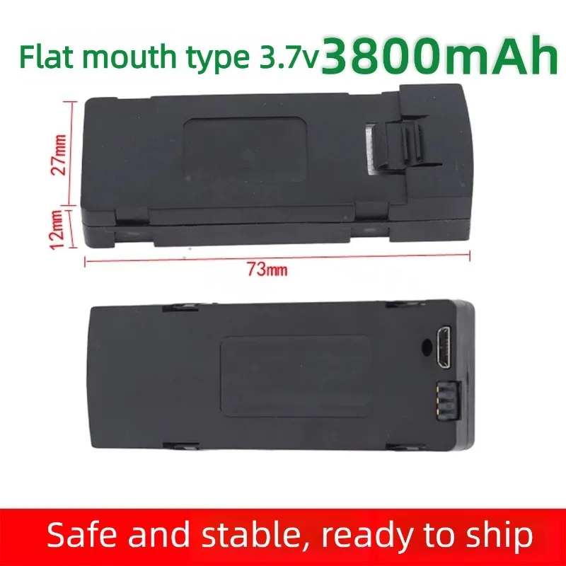 For K7 Series 3.7V 3800mAh Drone Battery Universal Modular Flat Port Rechargeable Battery with Charging Cable Accessory