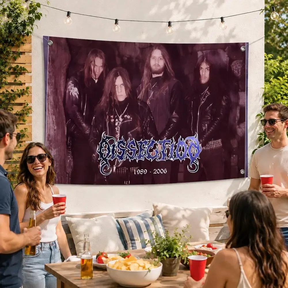 Dissection Metal Band Popular Flags Soft Durable Tapestry Skinfriendly For Outdoor Party Home Living Room Bar Bedroom Decoration