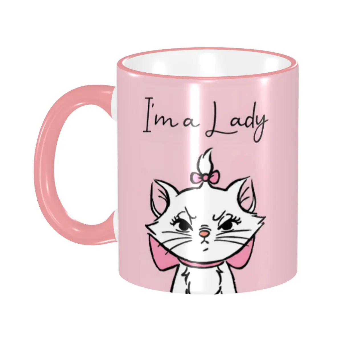 

Customized Funny Animal Marie Cat Coffee Mug DIY Cartoon Ceramic Mug Cup Creative Present