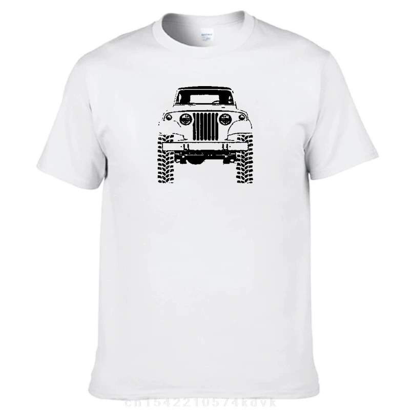 

Хлопковый модный топ Jeepster Commando Mudtires Модная футболка с принтом