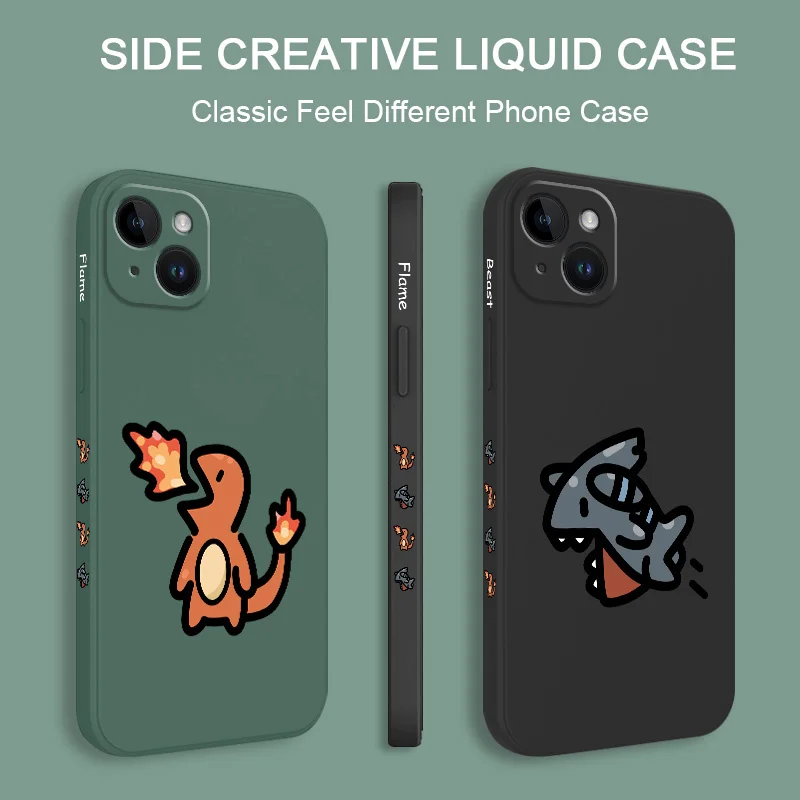 Dinosaur Monster Phone Case For iPhone 17 16 15 14 13 12 11  Plus Pro Max Mini Silicone Cover