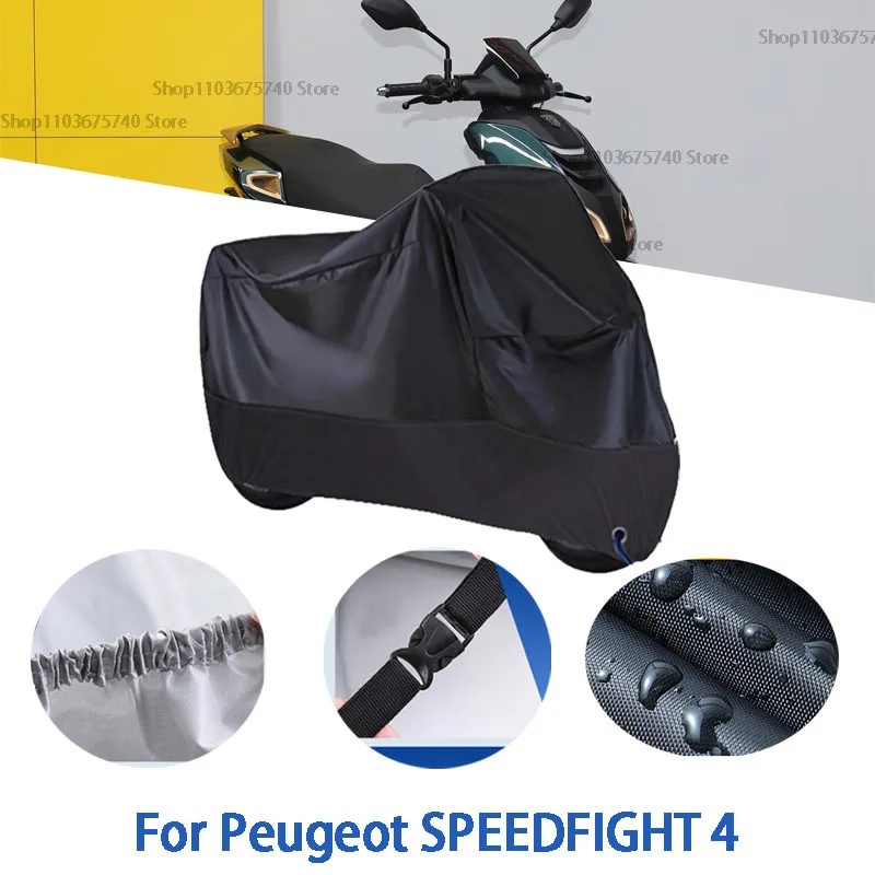 

Motorcycle Full Covers For Peugeot SPEEDFIGHT 4+Car Outdoors Sun Protection Dust No Ear Thickened Oxford Clothcover Accessories