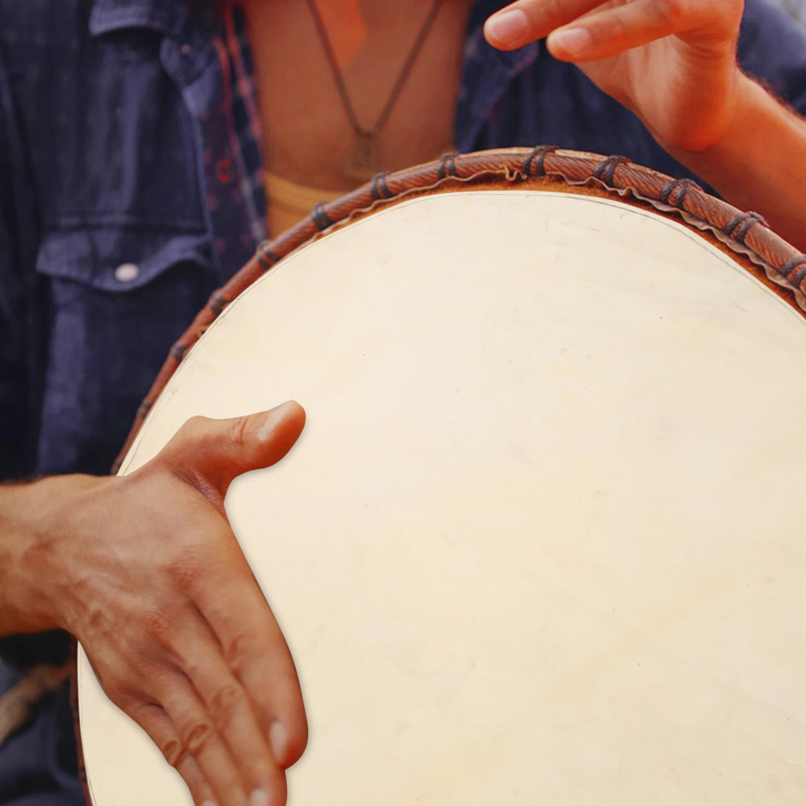 

Goat Drum Skin Heads Replacement Accessories Bodhrans Drums Leathers Conga High Quality