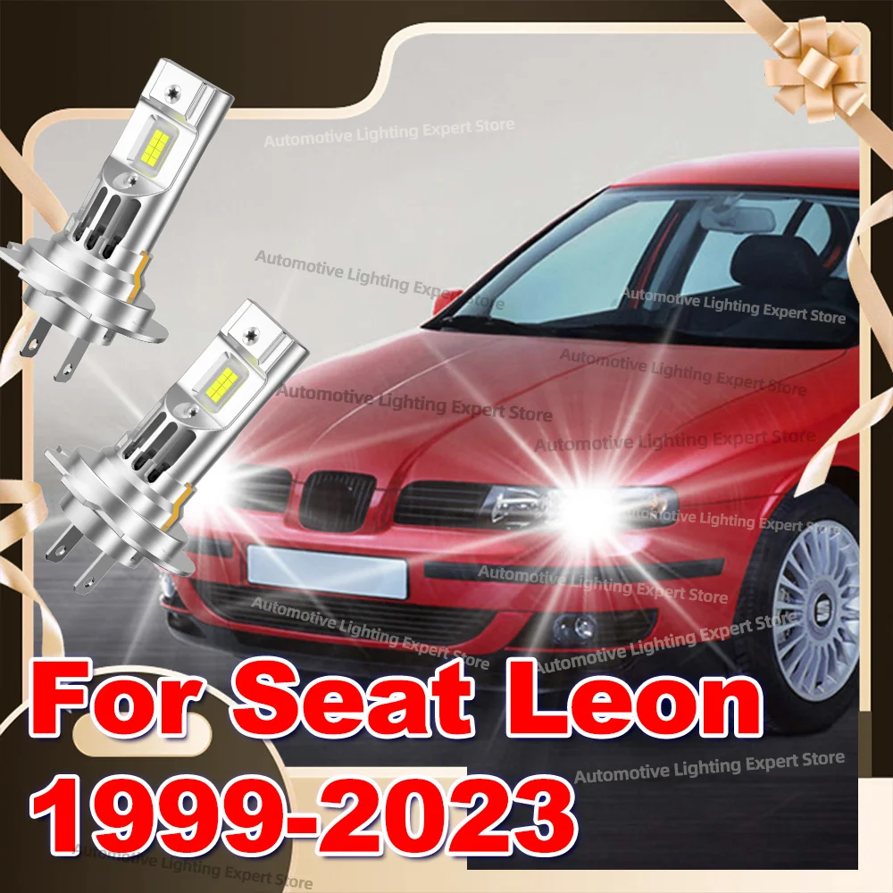 

Светодиодные лампы 30000LM для автомобильных фар Canbus с турбовентилятором для Seat Leon 1999-2023 2008 2009 2010 2011 2012 2013 2014 2015