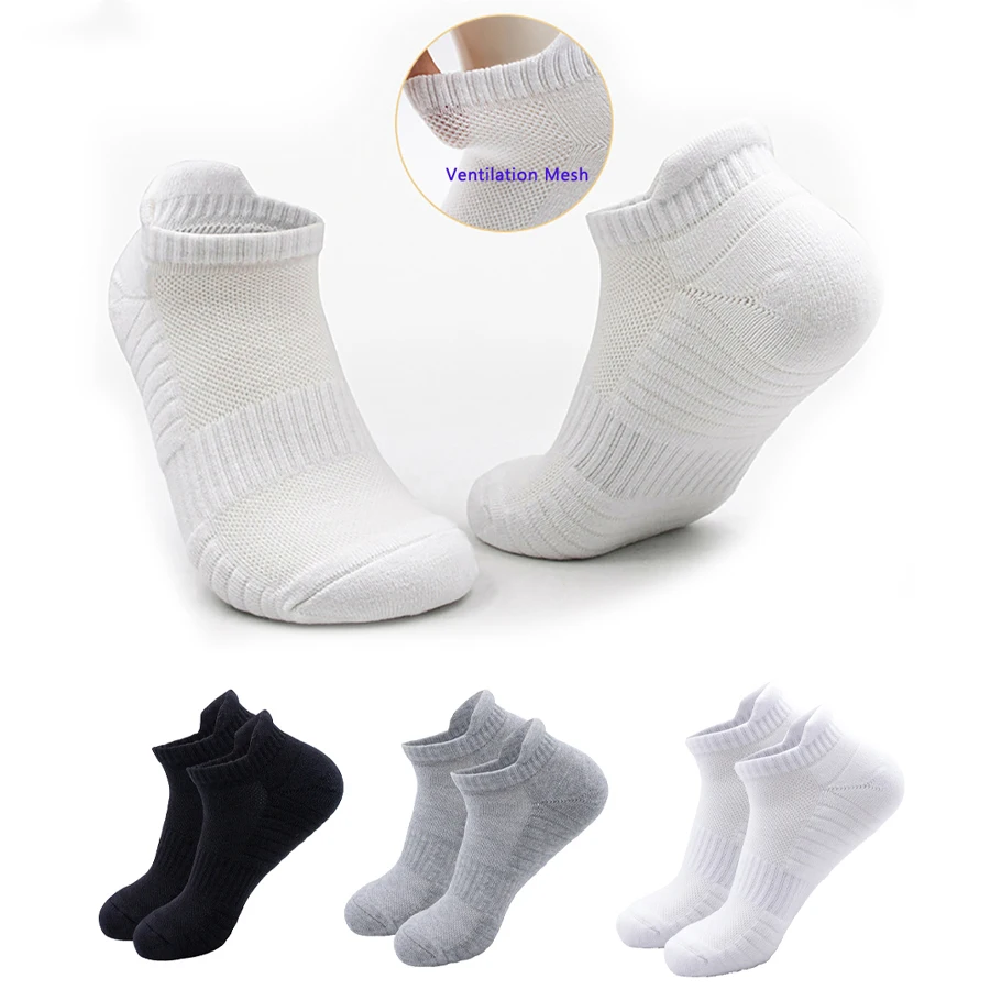 

Носки до щиколотки, повседневные низкие носки, спортивные носки для бега, поддержка свода стопы, подошвенный, спортивный бег, дышащая мягкая подушка