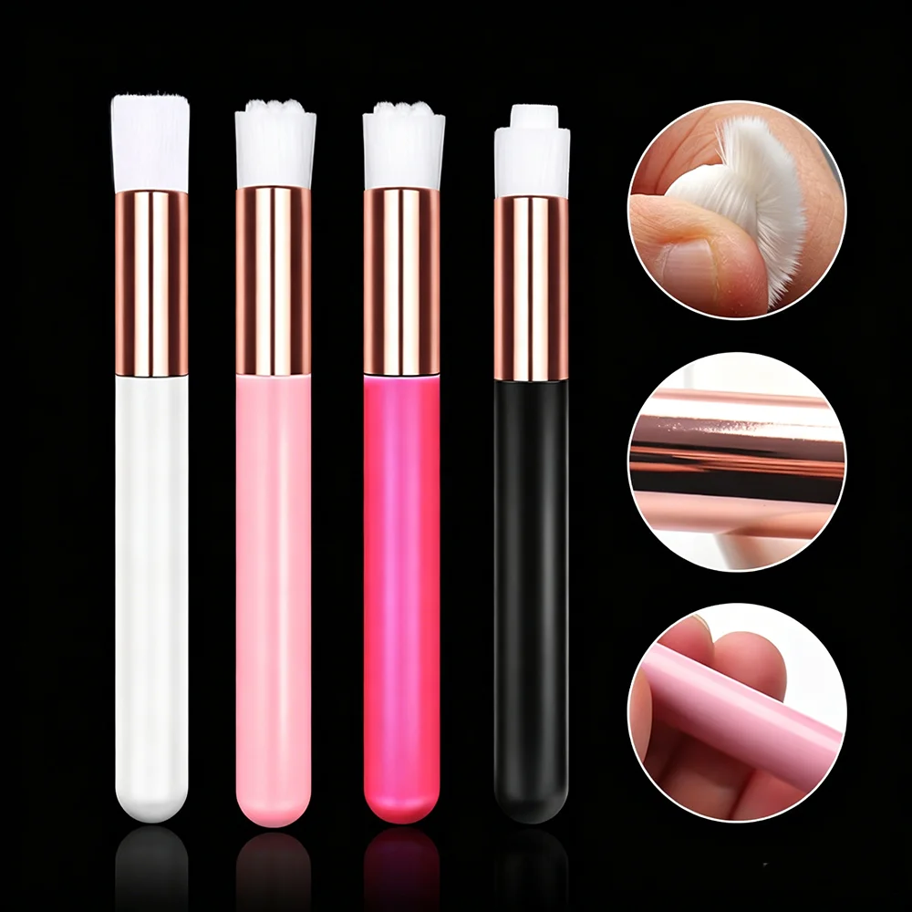 1PC/3PCS Nose Cleaning Brush – Wooden Handle, Multi-color – Blackhead & Acne Removal Tool