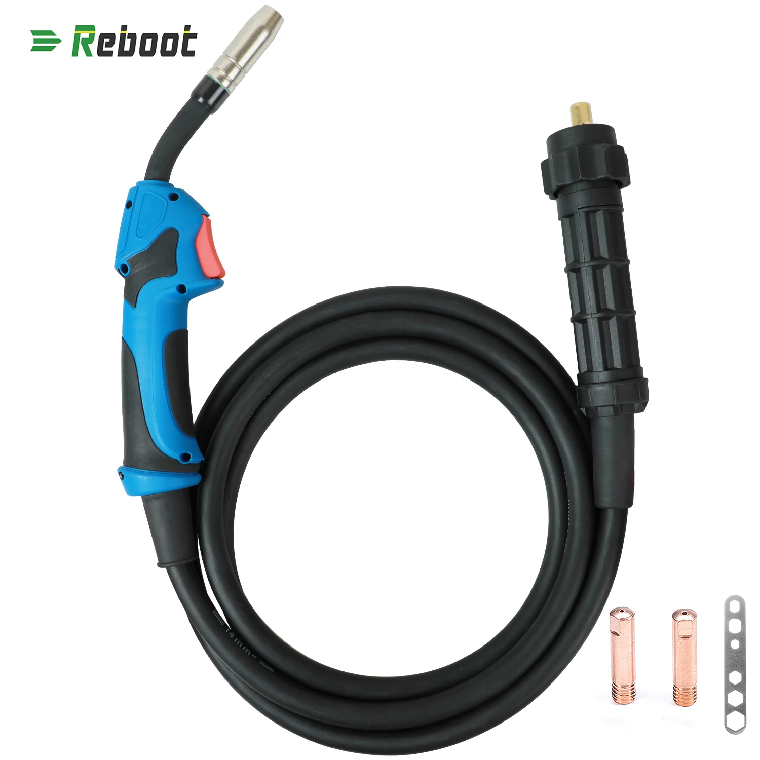 

Reboot Welding Torch MIG Torch 150A Binzel Type CO2 MB15 MIG Welder with Euro Connector 10ft 3m For MIG MAG